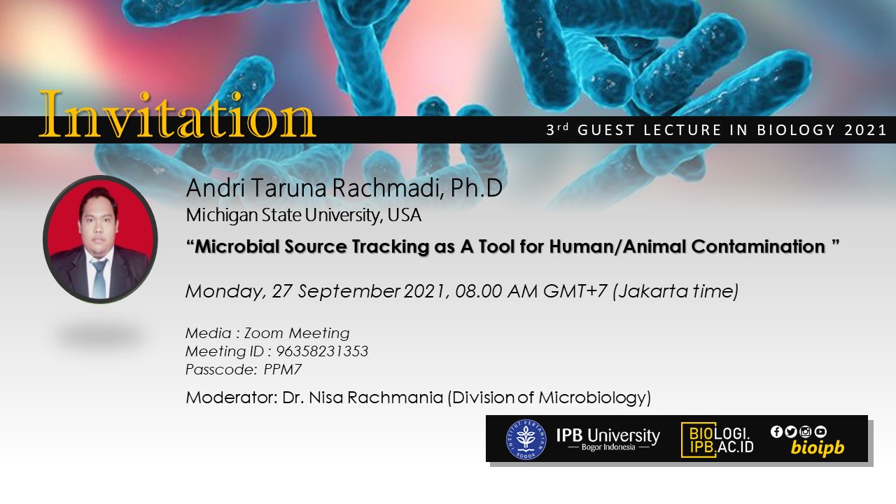 Invitation to a 3rd Guest Lecture in Biology, 2021